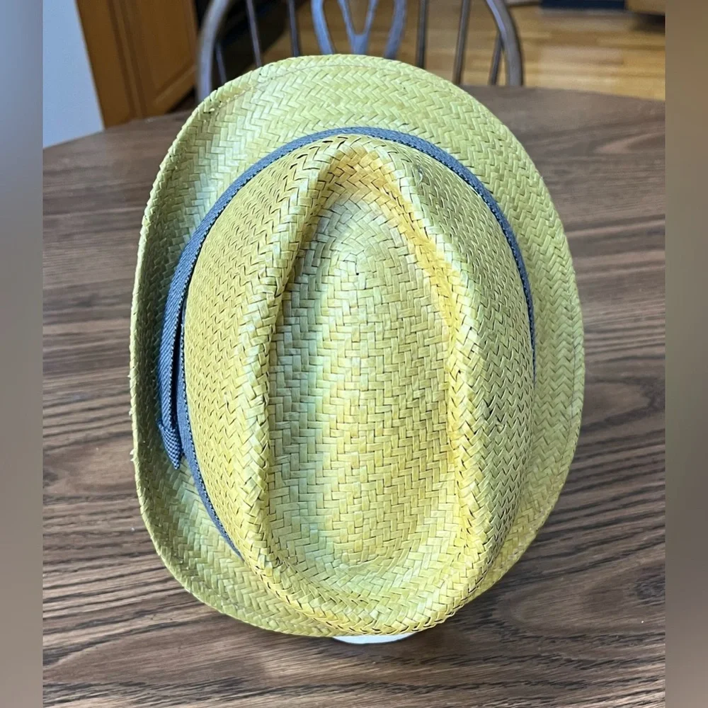 J.Crew Ladies Fedora style Straw Hat. Size Small/Medium Preloved
